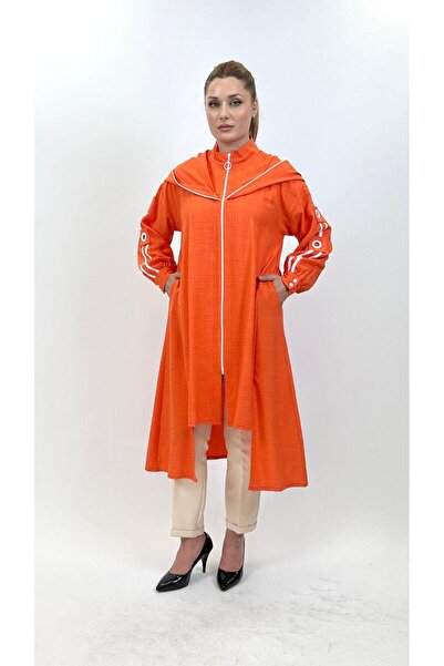 Ayda Triko Hooded Zippered Women's Cap