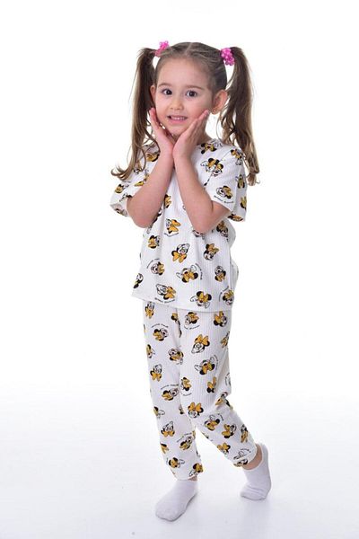 ZUZUNGA Set de pijamale cu mânecă scurtă cu imprimeu Daisy Duck pentru copii (Daisy Duck)