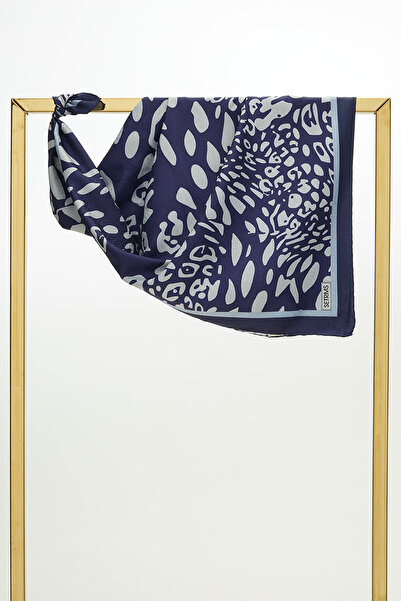 Setrms Çerçeveli Leopar Eşarp