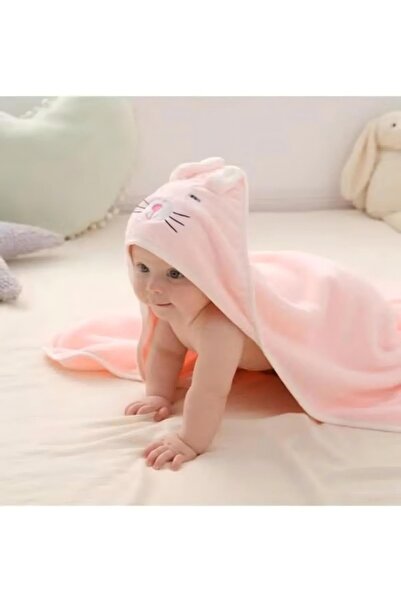 Generic Baby Bath Towel Newborn Hooded Baby Towel Super Absorbent And Soft Cotton Hat Towel 80cm
