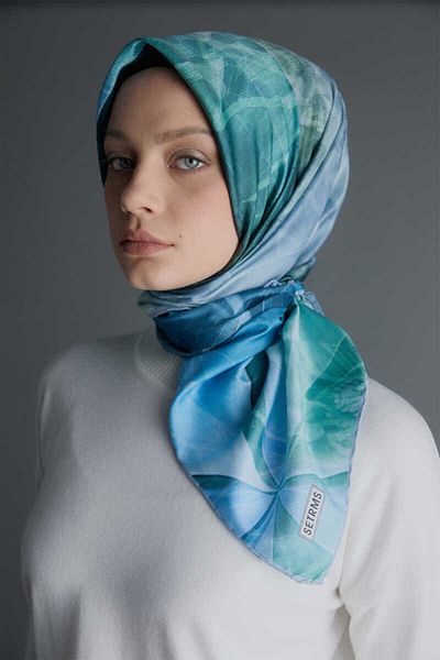 Setrms Eșarfă cu model de frunze