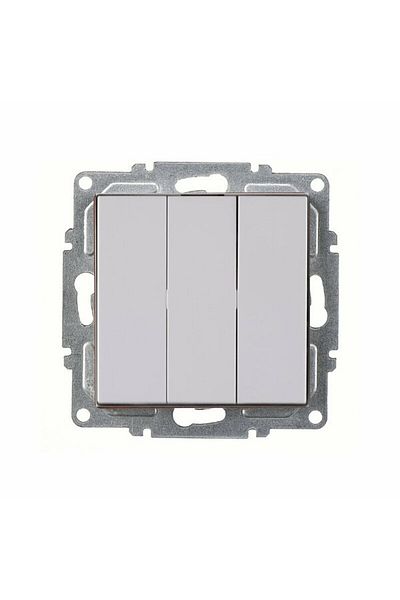 Ledarmy Karen 3-Way White Switch Modern Wall Switch