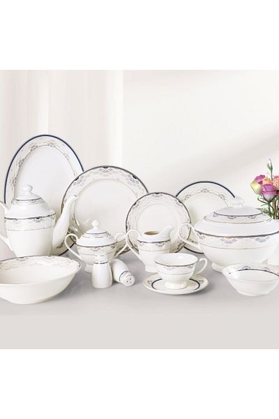 Bien Servi 47-Piece Newbone Mosaic Dinner Set