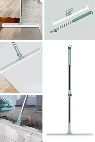 Buffer ® Teleskopik Oynar Başlıklı Cam,Zemin Silme Aparatı Çekçek