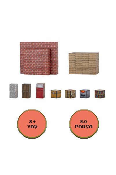 Birlik Oyuncak Creative World Magnetic Accommodation Block Building Set 80 Pieces – Jm803