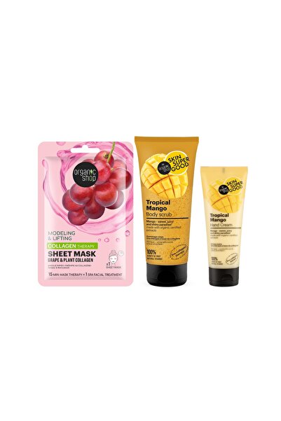 organic shop مجموعة العناية بالبشرة بالكولاجين العضوي من متجر Organic Shop