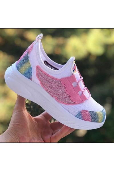 Pandalina Girl Orthopedic Sneakers Hologram Patterned Phylon (Light) Sneaker