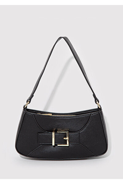 Mavi Μαύρη τσάντα ώμου με λεπτομέρεια αγκράφα 1912970-900