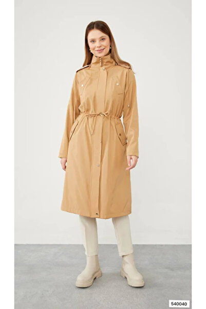 Levidor Fermuarlı Kapüşonlu Trençkot