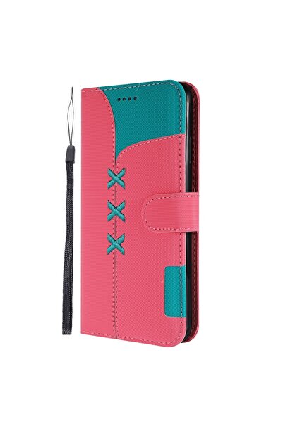 REDz Accessories Θήκη τύπου βιβλίου, μοντέλο με υφασμάτινη ραφή, για iPhone X...