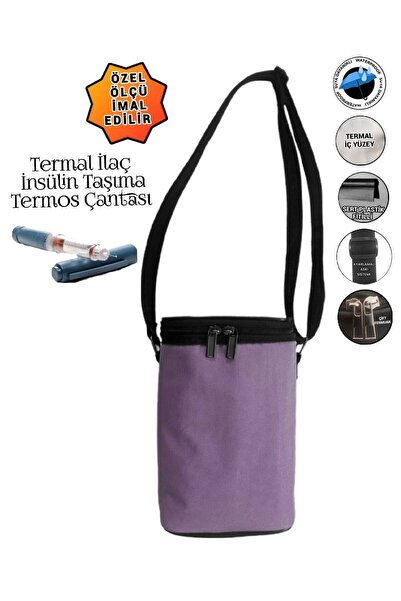 SEVBAGS İlaç İnsülin Taşıma Termal Termos Çantası Ayarlı Omuz Askılı