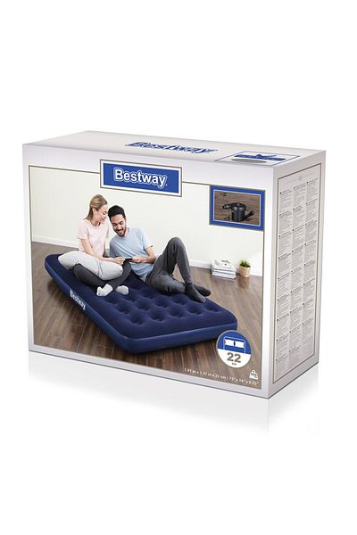 BESTWAY Inflatable mattress with electric pump 191CM x 137CM x 22CM 26-67287