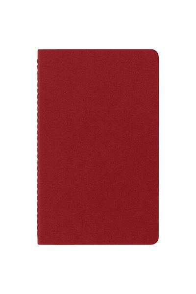 Moleskine Σετ σημειωματάριων ριγέ Cahier με 3 μεγέθη L Blueberry Red