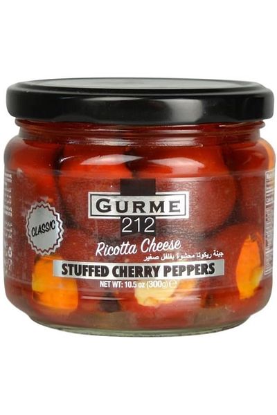 Gourmet212 Cheese Stuffed Cherry Pepper 300cc Jar