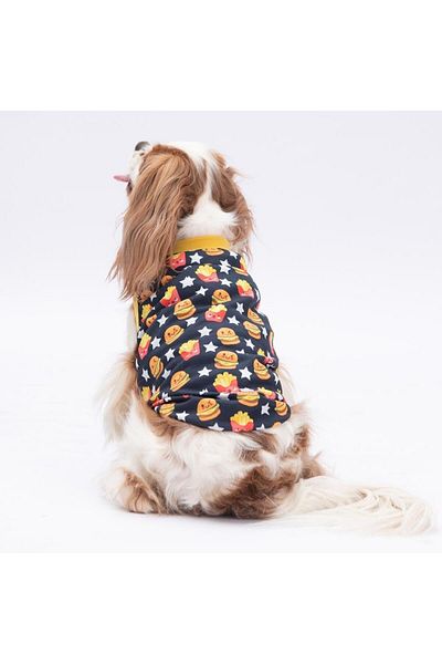 Pawstar Star Hamburger Cat Dog T-Shirt - Cat Dog Apparel