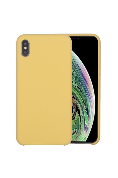 REDz Accessories Θήκη υγρής σιλικόνης, συμβατή με iPhone XS Max, κίτρινη, προ...