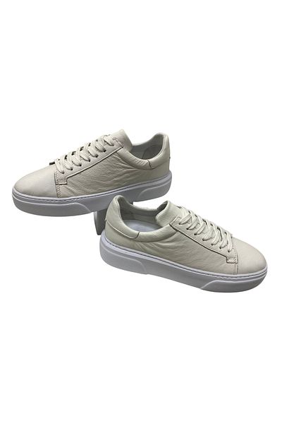 SULA Men's Lace up Inner and Outer Surface Leather Printed White Stitched Poly Sole