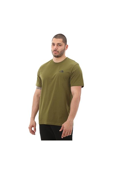 THE NORTH FACE Pánské zelené tričko Simple Dome Tee F0a87ngpıb1-r