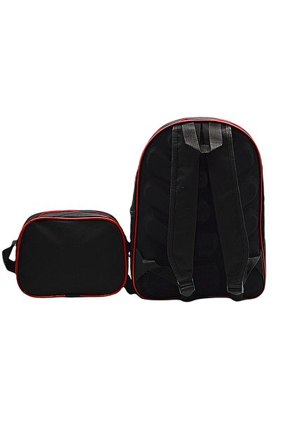 Gen-Of 2 Compartment Astronaut School Backpack and Lunch Box Black Code:1309
