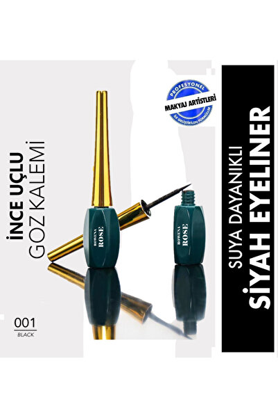 ROWENAROSE Ultra Ince Uçlu Eyeliner (SİYAH) -Ultra Thin Eyeliner -Black