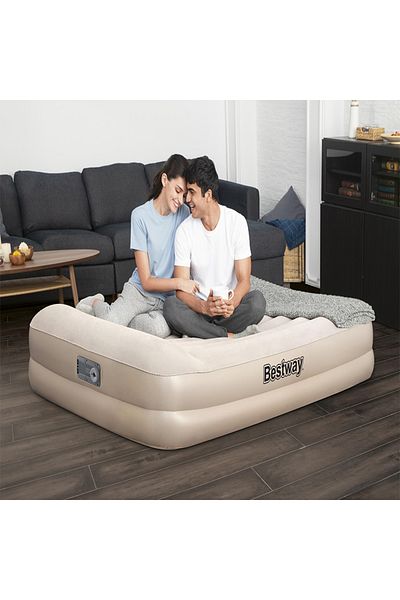 BESTWAY Bestway Inflatable Mattress with Automatic Internal Pump 203CM x 152CM x 42CM 26-67696
