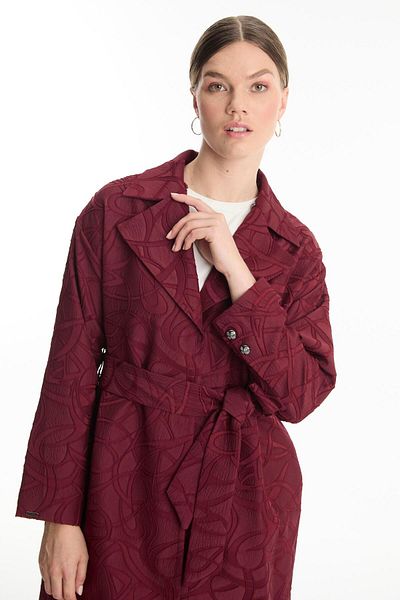Zühre Brâu detaliat cu model roșu Claret Wear Out 13594