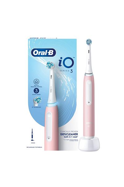 Oral-B iO Series 3 Electric Toothbrush in Pink