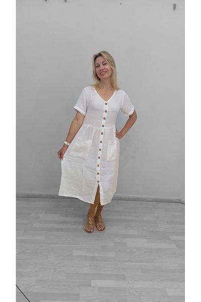 bomull textıle Dress