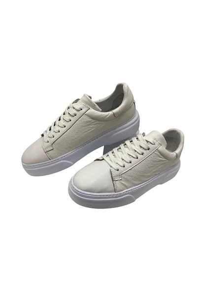 SULA Men's Lace up Inner and Outer Surface Leather Printed White Stitched Poly Sole