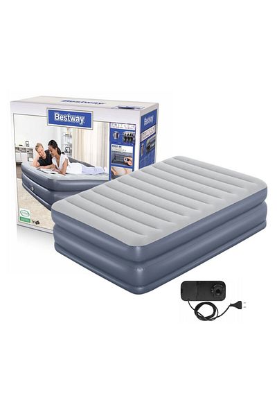 BESTWAY Air mattress with built-in internal pump 2.03m x 1.52m x 51cm 26-67925