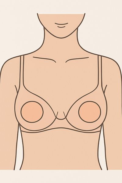 Weweus Ascunzătoare adeziv pentru mamelon 7 cm 1703G