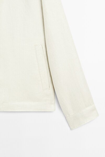 Massimo Dutti %100 Keten Hakim Yaka Ceket