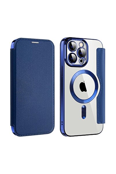 REDz Accessories Husă de card Magsafe, hibridă, aspect piele, pentru iPhone 1...