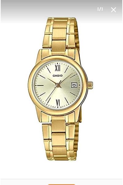 Casio LTP-V002G-13mm Gold Stainless Steel Analog Watch for Women