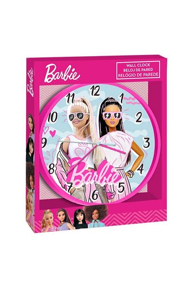 Barbie Children's wall clock, Multicolor, Barbie