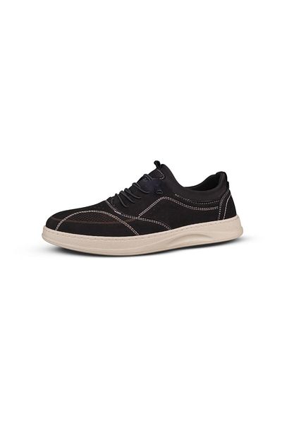 M.P. Ανδρικά παπούτσια casual - Μαύρο Nubuck, Casual