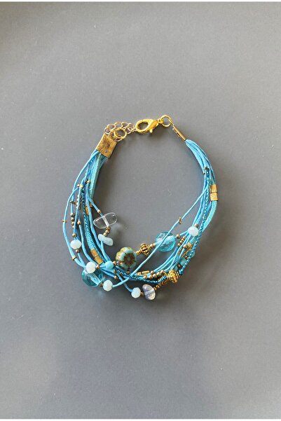 dela otantik سوار نسائي أصلي - مجوهرات سوار بوهيمية عرقية متعددة الألوان مصنوعة يدويًا وقابلة للتعديل