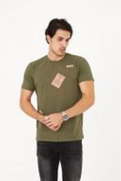 PENTHİLUS Short Sleeve T-Shirt with Round Neck and Front Print