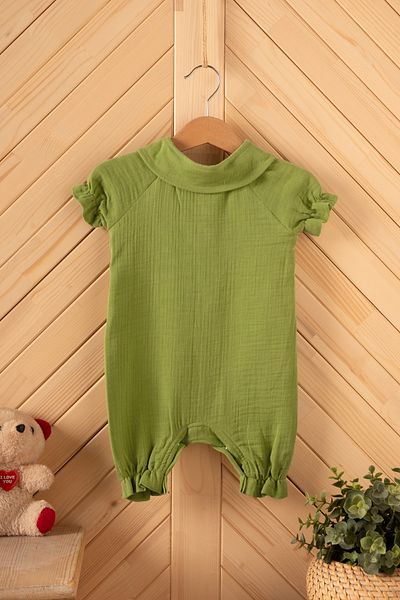 Montisu Baby, Child, Ruffle, Bottom Top Set, Muslin Fabric, 100% Cotton, Organic Fabric