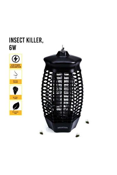 KRYPTON 6w Electric Bug Zapper | Uv Fly & Mosquito Killer | Indoor Insect Trap With Safety Grid