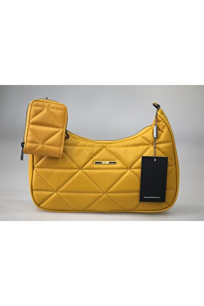 GUARD Kapitone Kadın Omuz Çantası-Anneler Günü Hediyesi + Renkli Kartlık Hediye