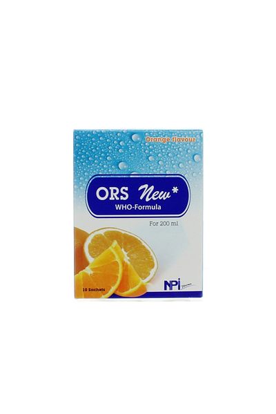 National Pharmaceutical Industries ORS New Orange Flavor Sachets (10 x 200ml)