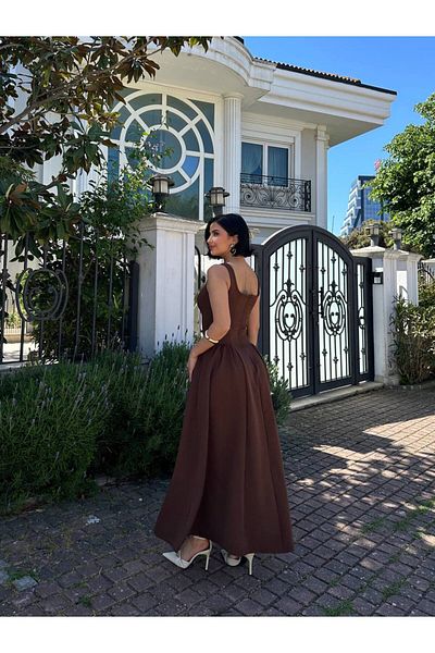 MY LİKA Maxi Length Skirt with Fluff Women's Dress