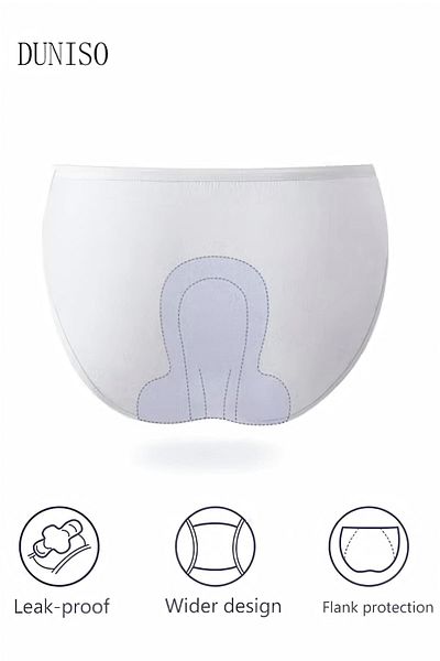 Generic DUNISO 8PCS Women's Disposable Briefs 100% Cotton Disposable Underwear