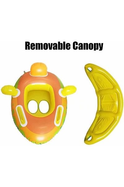 Sekk O Baby Pool with Hero Figure Baby Swimming Ring for 1-4 Years Old Pool Ring with Stickers