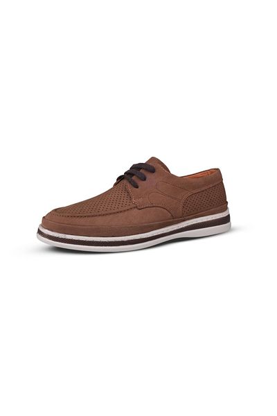M.P. Men's Casual Shoes - Brown, Suede