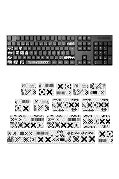 silabor Klavye Tape Kaymaz Bant Sticker Tün Modeller için uygun