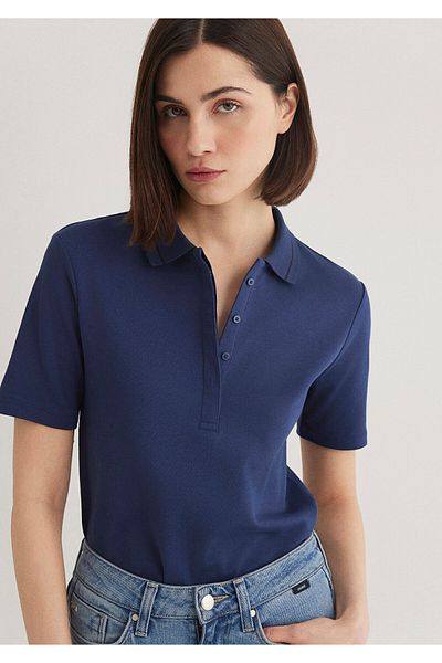 Mavi Námořnické modré Polo tričko Slim Fit / Slim Fit 1612913 -87518