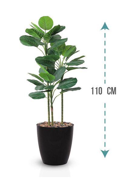 Generic Artificial Vius Umbellata Tree in a Plastic Cylinder Pot