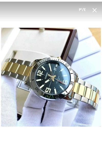 Casio Asio MTP-VD01SG-1BVUDF 45mm Round Stainless Steel Analog Watch